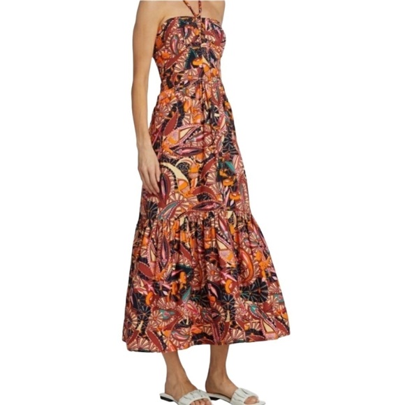 NWT Revolve x House of Harlow 1960 Paisley Tiered Halter Maxi Dress - Picture 7 of 8